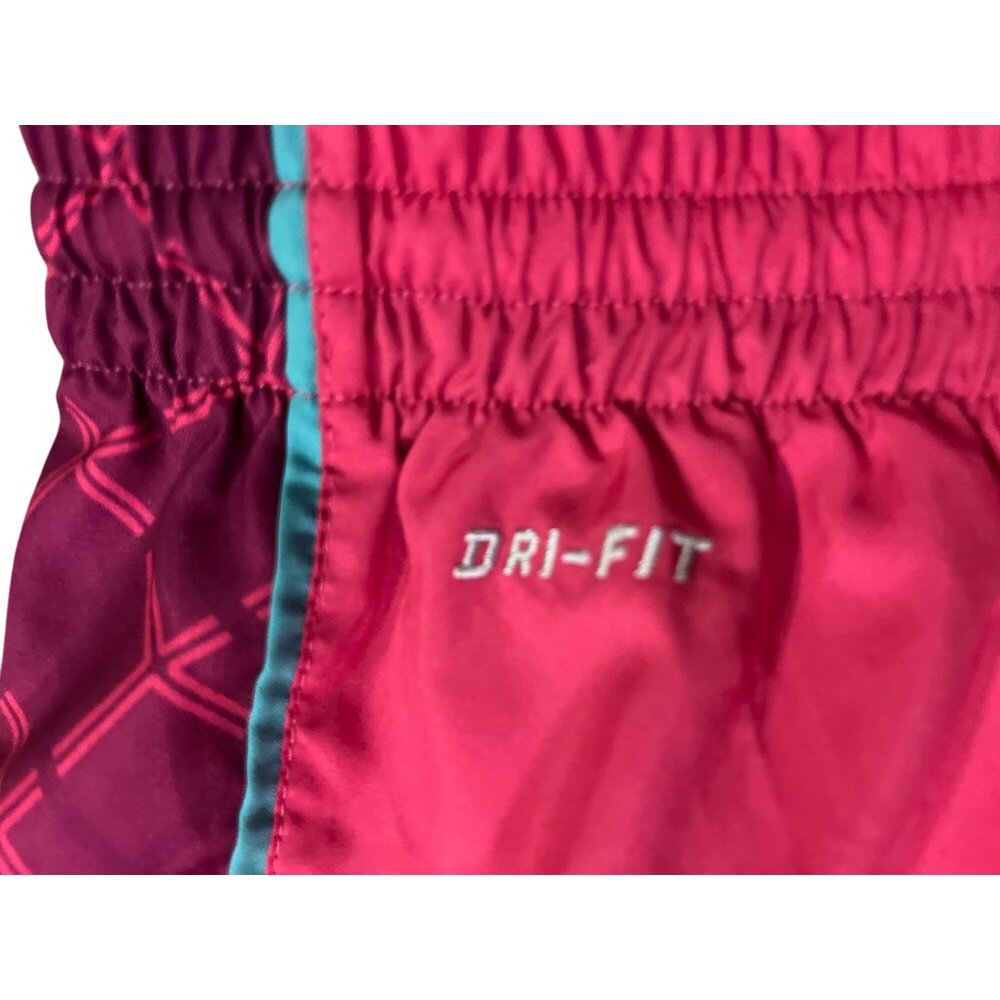 Nike Dri-Fit Shorts Womens XL Used 531774-606 Pink Turquoise - Picture 4 of 16